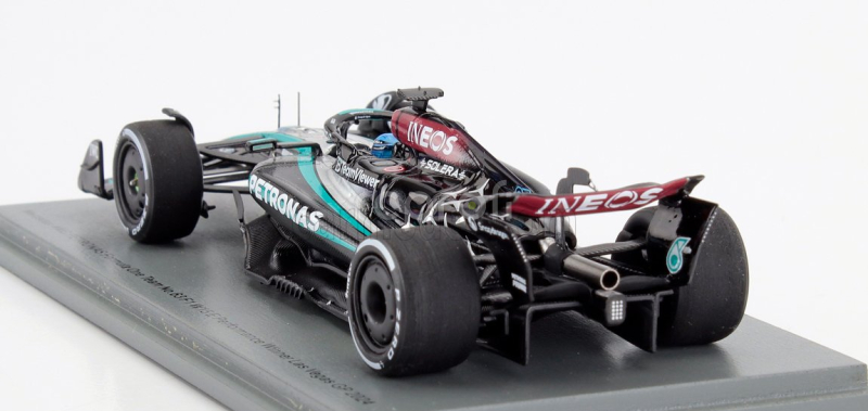 Spark-model Mercedes gp F1  W15 Eq Performance Team Amg Petronas Motorsport N 63 Winner Las Vegas Usa Gp 2024 George Russell 1:43 Černá Stříbrná Zelená