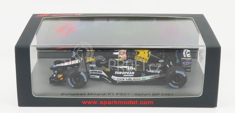 Spark-model Minardi F1  Ps01 Team European N 20 Season 2001 Alexander Yoong 1:43 Černá Bílá