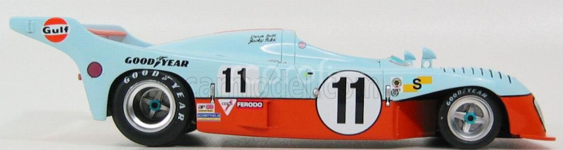 Spark-model Mirage Gr8 3.0l V8 Team Gulf Research Racing N 11 Winner 24h Le Mans 1975 Jacky Ickx - Derek Bell 1:18 Světle Modrá Oranžová