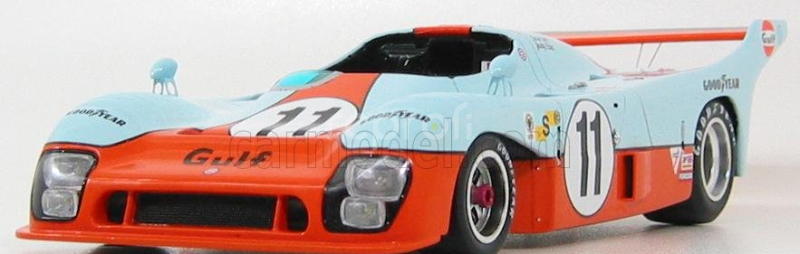 Spark-model Mirage Gr8 3.0l V8 Team Gulf Research Racing N 11 Winner 24h Le Mans 1975 Jacky Ickx - Derek Bell 1:18 Světle Modrá Oranžová