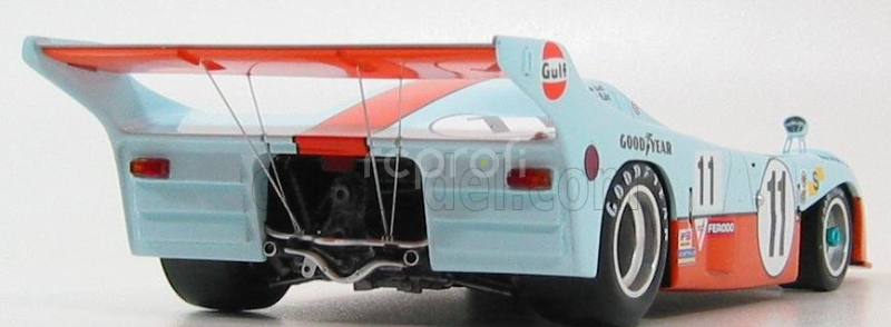 Spark-model Mirage Gr8 3.0l V8 Team Gulf Research Racing N 11 Winner 24h Le Mans 1975 Jacky Ickx - Derek Bell 1:18 Světle Modrá Oranžová