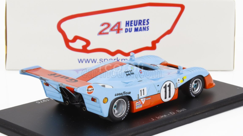 Spark-model Mirage Gr8 3.0l V8 Team Gulf Research Racing N 11 Winner 24h Le Mans 1975 Jacky Ickx - Derek Bell 1:43 Světle Modrá Oranžová