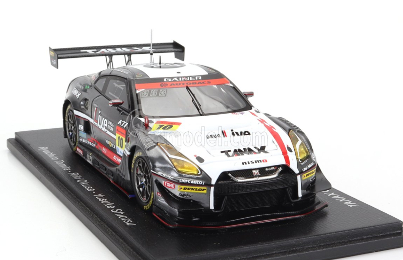 Spark-model Nissan Gt-r Team Gainer Tanax N 10 Gt300 Super Gt 2022 R.tomita - R.okusa 1:43 Bílá Šedá