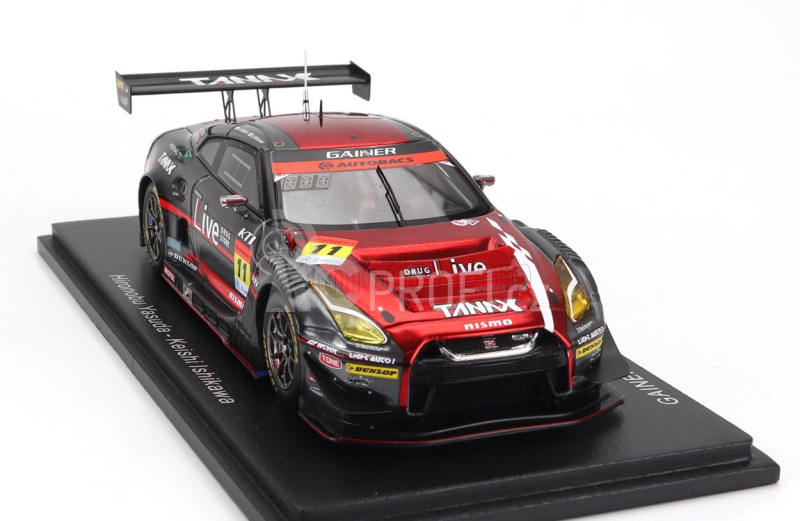 Spark-model Nissan Gt-r Team Gainer Tanax N 11 Gt300 Super Gt 2022 H.yasuda - K.ishikawa 1:43 Červená Šedá