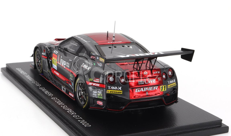 Spark-model Nissan Gt-r Team Gainer Tanax N 11 Gt300 Super Gt 2022 H.yasuda - K.ishikawa 1:43 Červená Šedá