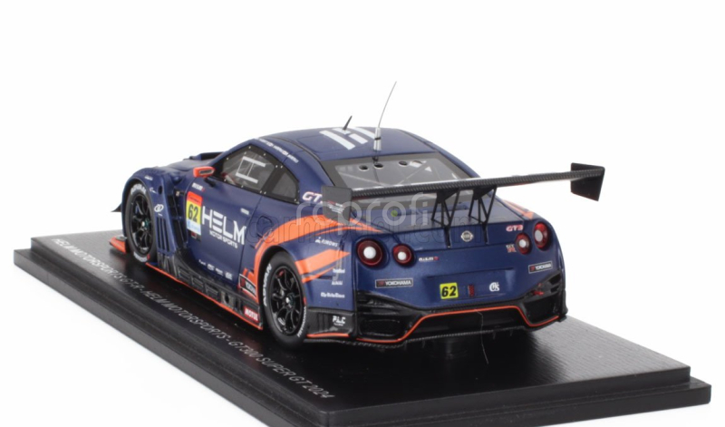 Spark-model Nissan Gt-r Team Helm Motorsports N 62 Gt300 Class Super Gt 2024 Kohei Hirate - Yuya Hiraki - Reiji Hiraki 1:43 Blue