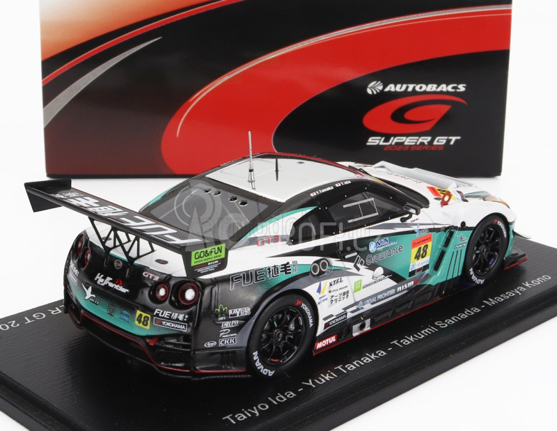 Spark-model Nissan Gt-r Team Nilzz Racing N 48 Gt300 Class Super Gt 2023 T.ida - Y.tanaka - T.sanada 1:43 Bílá Zelená