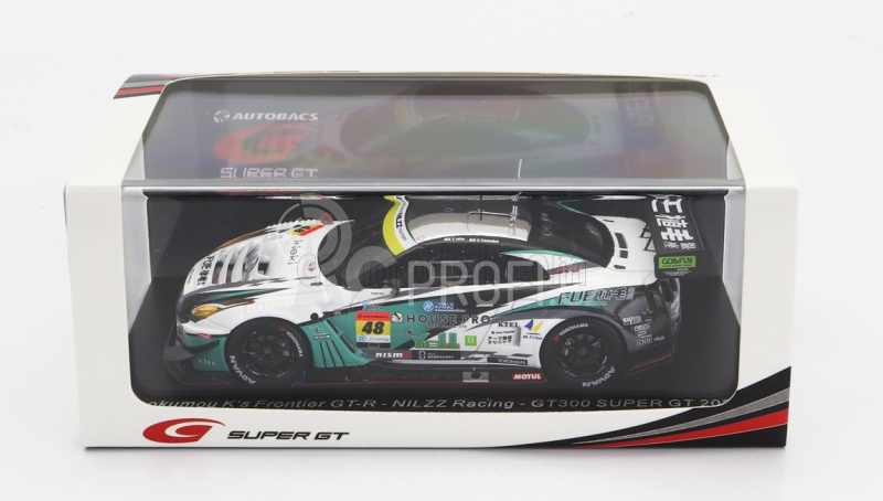 Spark-model Nissan Gt-r Team Nilzz Racing N 48 Gt300 Class Super Gt 2023 T.ida - Y.tanaka - T.sanada 1:43 Bílá Zelená