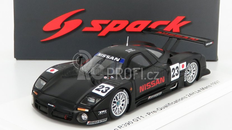 Spark-model Nissan R390 Gt1 3.5l Turbo N 23 Pre-qualifications 24h Le Mans 1997 K.hoshino - E.comas - M.kageyama 1:43 Black