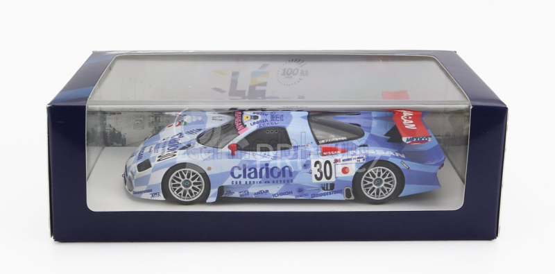 Spark-model Nissan R390 Gt1 3.5l Turbo Team Nissan Motorsport N 30 24h Le Mans 1998 M.krumm - J.nielsen - F.lagorce 1:43 Světle Modrá Bílá