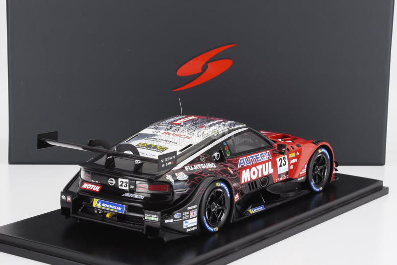 Spark-model Nissan Type Z Team Motul Autech Nismo N 23 Gt500 Class Super Gt 2023 Tsugio Matsuda - Ronnie Quintarelli 1:18 Červená Černá