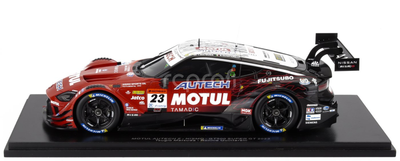 Spark-model Nissan Type Z Team Motul Autech Nismo N 23 Gt500 Class Super Gt 2023 Tsugio Matsuda - Ronnie Quintarelli 1:18 Červená Černá