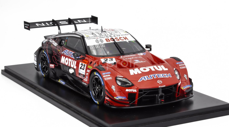 Spark-model Nissan Type Z Team Motul Autech Nismo N 23 Gt500 Class Super Gt 2023 Tsugio Matsuda - Ronnie Quintarelli 1:18 Červená Černá