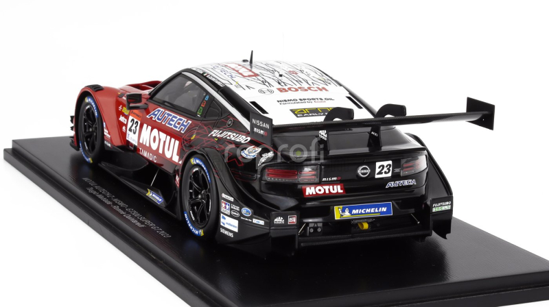 Spark-model Nissan Type Z Team Motul Autech Nismo N 23 Gt500 Class Super Gt 2023 Tsugio Matsuda - Ronnie Quintarelli 1:18 Červená Černá