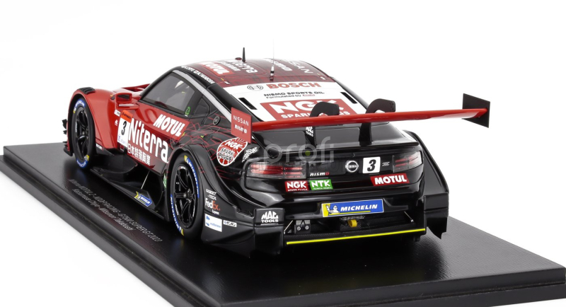 Spark-model Nissan Type Z Team Niterra Motul Nddp Racing N 3 Gt500 Class Super Gt 2023 Katsumasa Chiyo - Mitsunori Takaboshi 1:18 Červená Černá