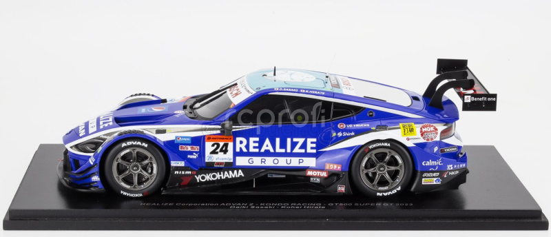 Spark-model Nissan Type Z Team Realize Advan Kondo Racing N 24 Gt500 Class Super Gt 2023 Daiki Sasaki - Kohei Hirate 1:18 2 Tóny Modré Bílé
