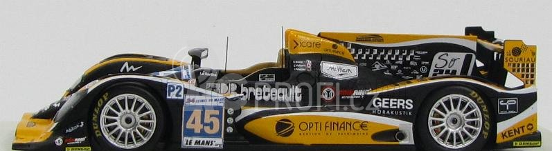 Spark-model Oreca 03 Team Boutsen Ginion Racing N 45 24th 24h Le Mans 2012 B.briere - S.nakano - J.petersen 1:43 Žlutá Černá