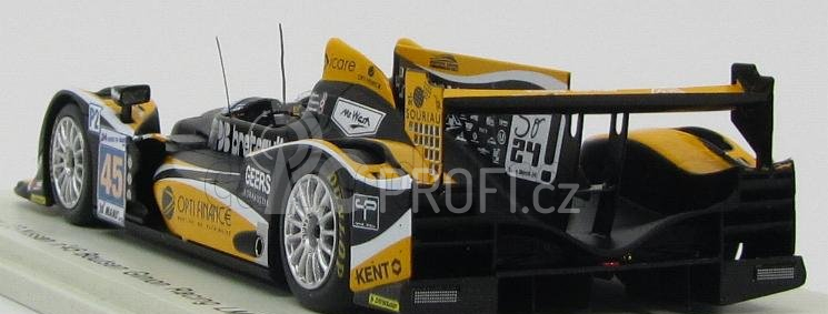 Spark-model Oreca 03 Team Boutsen Ginion Racing N 45 24th 24h Le Mans 2012 B.briere - S.nakano - J.petersen 1:43 Žlutá Černá