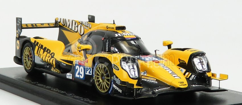 Spark-model Oreca 07 Gibson 4.2l V8 Team Netherland Racing N 29 24h Le Mans 2020 N.de Vries - G.van Der Garde - F.van Der Eerd 1:43 Žlutá Černá