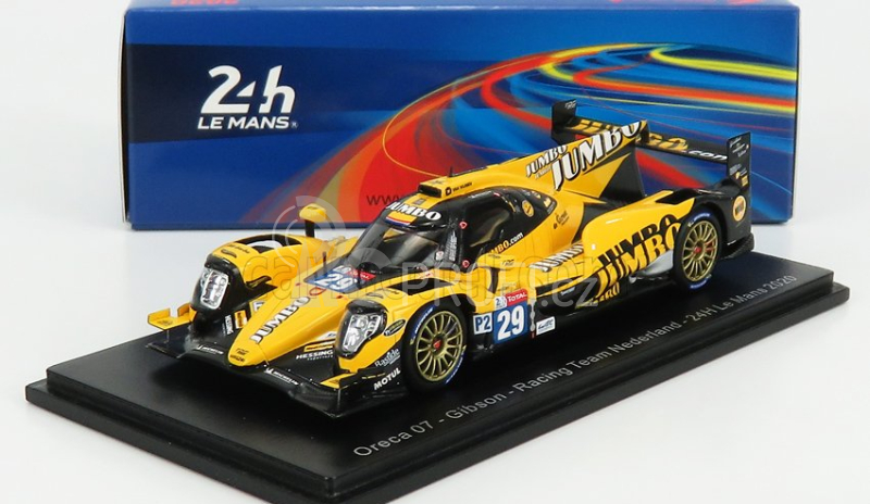 Spark-model Oreca 07 Gibson 4.2l V8 Team Netherland Racing N 29 24h Le Mans 2020 N.de Vries - G.van Der Garde - F.van Der Eerd 1:43 Žlutá Černá