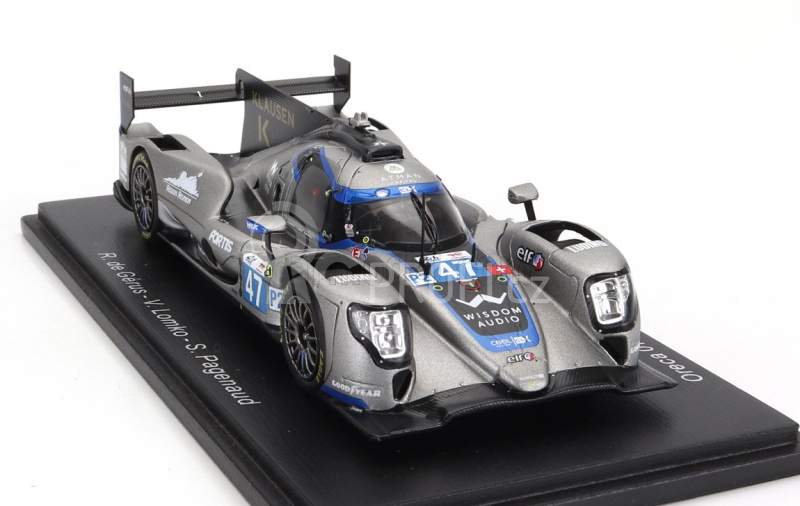 Spark-model Oreca 07 Gibson Gk428 4.2l V8 Team Cool Racing N 47 24h Le Mans 2023 R.de Gerus - V.lomko - S.pagenaud 1:43 Šedá Bílá Černá