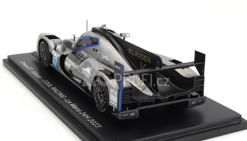 Spark-model Oreca 07 Gibson Gk428 4.2l V8 Team Cool Racing N 47 24h Le Mans 2023 R.de Gerus - V.lomko - S.pagenaud 1:43 Šedá Bílá Černá