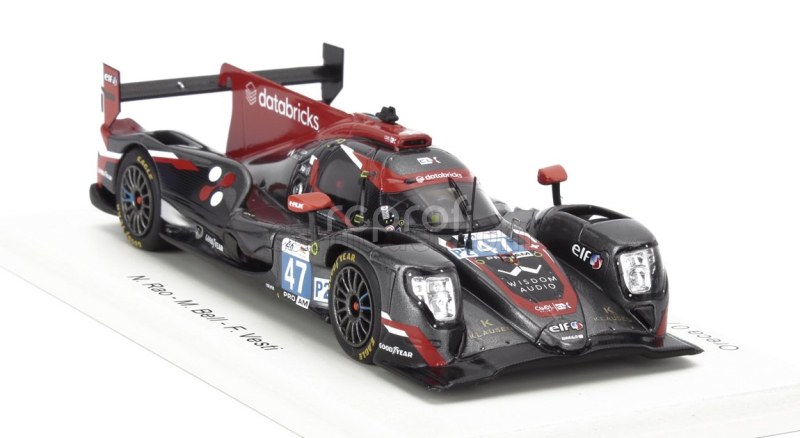 Spark-model Oreca 07 Gibson Gk428 4.2l V8 Team Cool Racing N 47 24h Le Mans 2024 Frederik Vesti - Matt Bell - Naveen Rao 1:43 Černá Červená