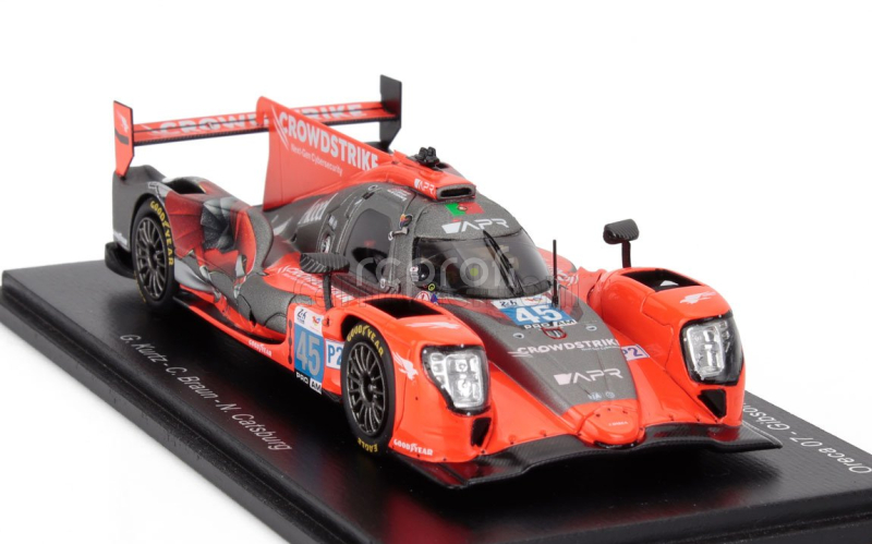Spark-model Oreca 07 Gibson Gk428 4.2l V8 Team Crowdstrike Racing By Apr N 45 24h Le Mans 2024 Colin Braun - Nicky Catsburg - George Kurtz 1:43 Matt Red Black