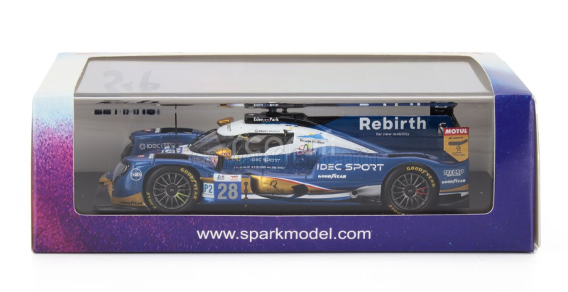 Spark-model Oreca 07 Gibson Gk428 4.2l V8 Team Idec Sport N 28 3rd Lmp2 Class 24h Le Mans 2024 Paul Lafargue - Reshad De Gerus - Job Van Uitert 1:43 Modrá Bílá