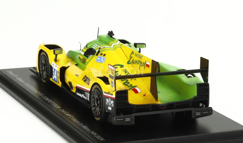 Spark-model Oreca 07 Gibson Gk428 4.2l V8 Team Inter Europol Competition N 34 2nd Lmp2 Class 24h Le Mans 2024 Jakub Smiechowski - Clement Novalak - Vladislav Lomko 1:43 Zelená Žlutá