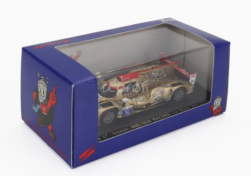 Spark-model Oreca 07 Gibson Gk428 4.2l V8 Team Nielsen Racing N 14 24h Le Mans 2023 M.beche - B.hanley - R.sales 1:64 Gold