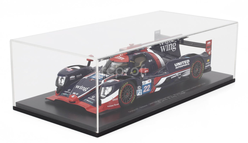 Spark-model Oreca 07 Gibson Gk428 4.2l V8 Team United Autosports N 22 Winner Lmp2 Class 24h Le Mans 2024 Bijoy Garg - Oliver Jarvis - Nolan Siegel 1:18 Modrá Červená Bílá