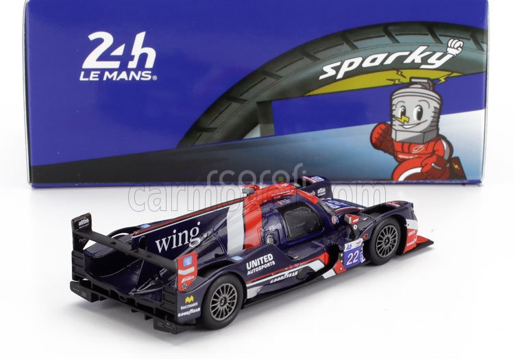 Spark-model Oreca 07 Gibson Gk428 4.2l V8 Team United Autosports N 22 Winner Lmp2 Class 24h Le Mans 2024 Bijoy Garg - Oliver Jarvis - Nolan Siegel 1:64 Modrá Červená Bílá