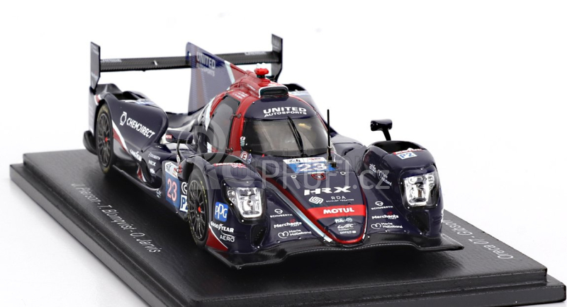 Spark-model Oreca 07 Gibson Gk428 4.2l V8 Team United Autosports N 23 24h Le Mans 2023 T.blomqvist - O.jarvis - J.pierson 1:43 Modrá Červená