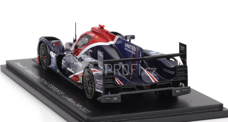 Spark-model Oreca 07 Gibson Gk428 4.2l V8 Team United Autosports N 23 24h Le Mans 2023 T.blomqvist - O.jarvis - J.pierson 1:43 Modrá Červená