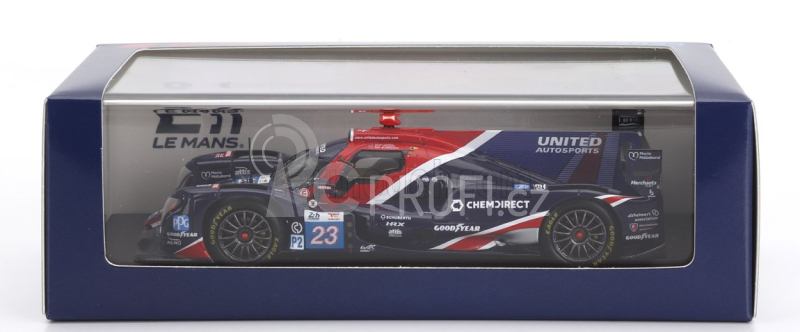 Spark-model Oreca 07 Gibson Gk428 4.2l V8 Team United Autosports N 23 24h Le Mans 2023 T.blomqvist - O.jarvis - J.pierson 1:43 Modrá Červená