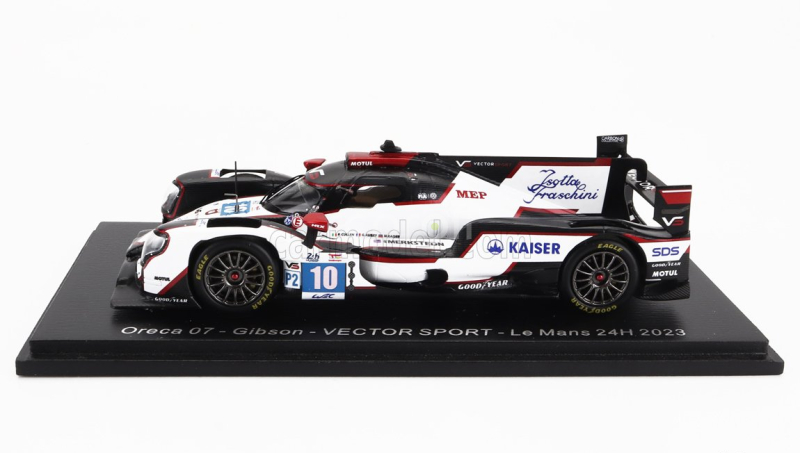 Spark-model Oreca 07 Gibson Gk428 4.2l V8 Team Vector Sport N 10 24h Le Mans 2023 G.aubry - R.cullen - M.kaiser 1:43 Bílá Černá