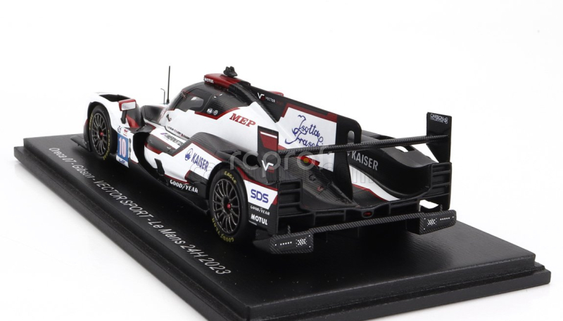 Spark-model Oreca 07 Gibson Gk428 4.2l V8 Team Vector Sport N 10 24h Le Mans 2023 G.aubry - R.cullen - M.kaiser 1:43 Bílá Černá