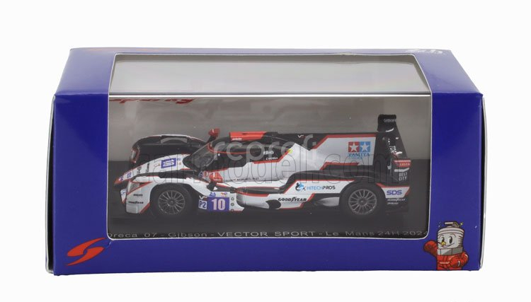 Spark-model Oreca 07 Gibson Gk428 4.2l V8 Team Vector Sport N 10 24h Le Mans 2024 Ryan Cullen - Patrick Pilet - Stephane Richelmi 1:64 Bílá Černá