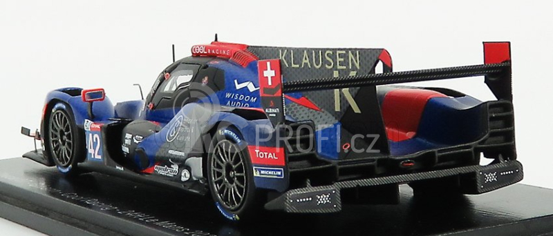 Spark-model Oreca 07 Gibson Team Cool Racing N 42 12th 24h Le Mans 2020 A.borga - A.coigny - N.lapierre 1:43 Modrá Červená