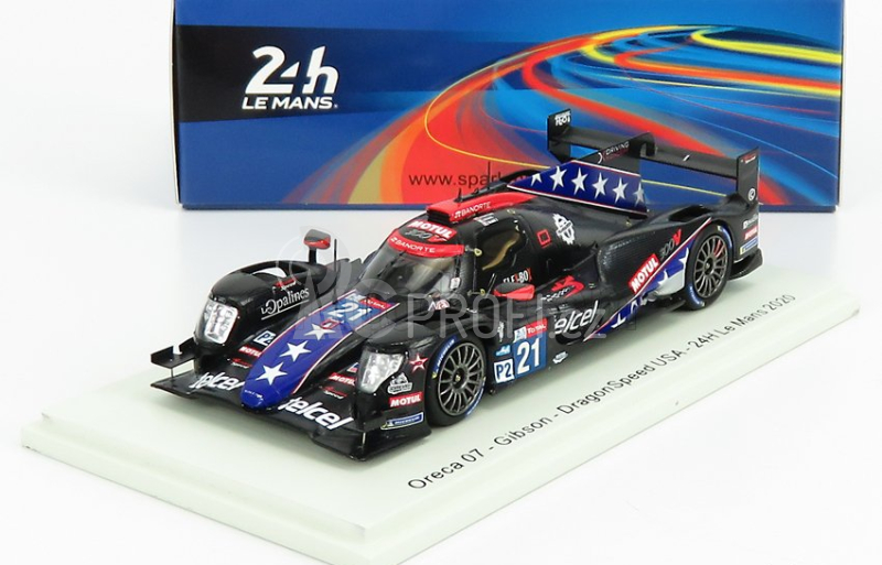 Spark-model Oreca 07 Gibson Team Dragonspeed Usa N 21 24h Le Mans 2020 T.buret - J.p.montoya - M.rojas 1:43 Černá Modrá