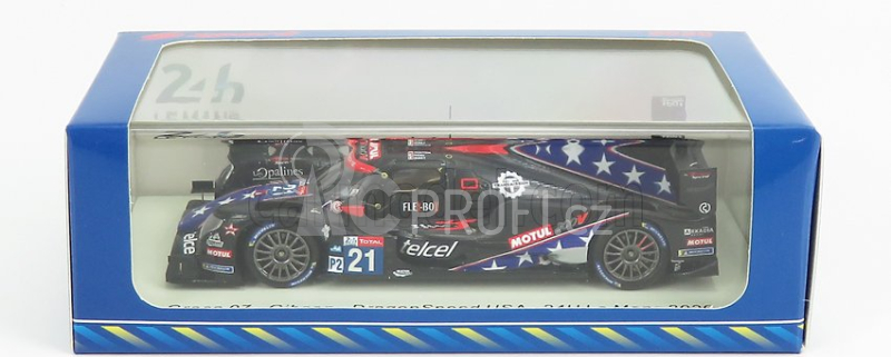 Spark-model Oreca 07 Gibson Team Dragonspeed Usa N 21 24h Le Mans 2020 T.buret - J.p.montoya - M.rojas 1:43 Černá Modrá