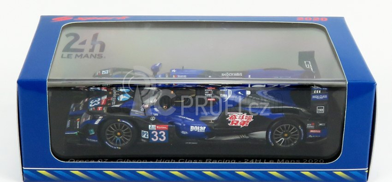 Spark-model Oreca 07 Gibson Team High Class Racing N 33 24h Le Mans 2020 A.fjordbach - M.patterson - K.yamashita 1:43 Blue