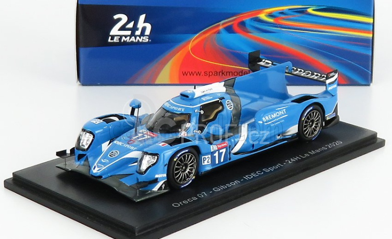 Spark-model Oreca 07 Gibson Team Idec Sport Racing N 17 15th 24h Le Mans 2020 J.kennard - P.pillet - K.tilley 1:43 Blue