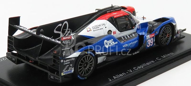 Spark-model Oreca 07 Gibson Team So24-has By Graff N 39 24h Le Mans 2020 J.allen - V.capillaire - C.milesi 1:43 Modrá Červená Bílá