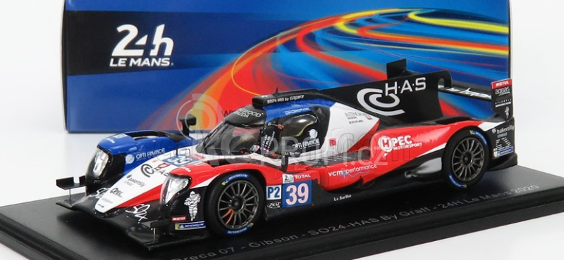 Spark-model Oreca 07 Gibson Team So24-has By Graff N 39 24h Le Mans 2020 J.allen - V.capillaire - C.milesi 1:43 Modrá Červená Bílá