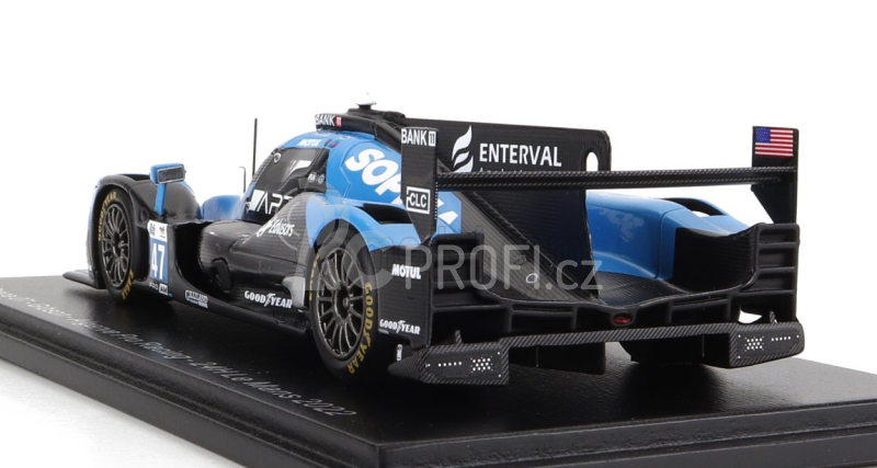 Spark-model Oreca Gibson 07 Gk428 4.2l V8 Team Algarve Pro Racing N 47 24h Le Mans 2022 S.floersch - J.falb - J.aitken 1:43 Černá Světle Modrá