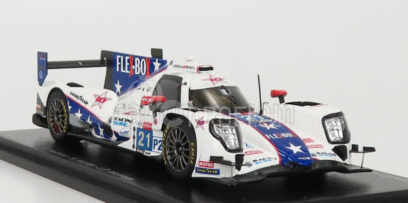 Spark-model Oreca Gibson 07 Gk428 4.2l V8 Team Dragonspeed Usa N 21 24h Le Mans 2021 H.hedman - B.hanley - J.p.montoya 1:43 Bílá Světle Modrá