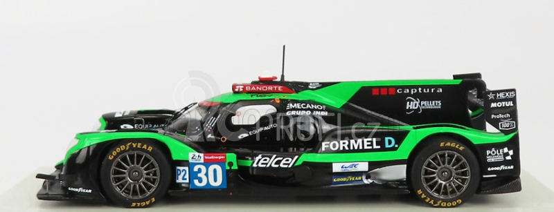 Spark-model Oreca Gibson 07 Gk428 4.2l V8 Team Duqueine N 30 24h Le Mans 2021 R.binder - T.gommendy - M.rojas 1:43 Zelená Černá