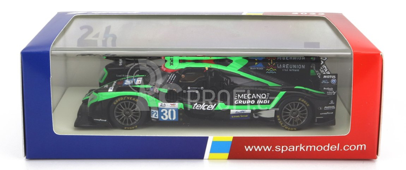 Spark-model Oreca Gibson 07 Gk428 4.2l V8 Team Duqueine N 30 24h Le Mans 2022 R.bradley - G.rojas - R.de Gerus 1:43 Zelená Černá